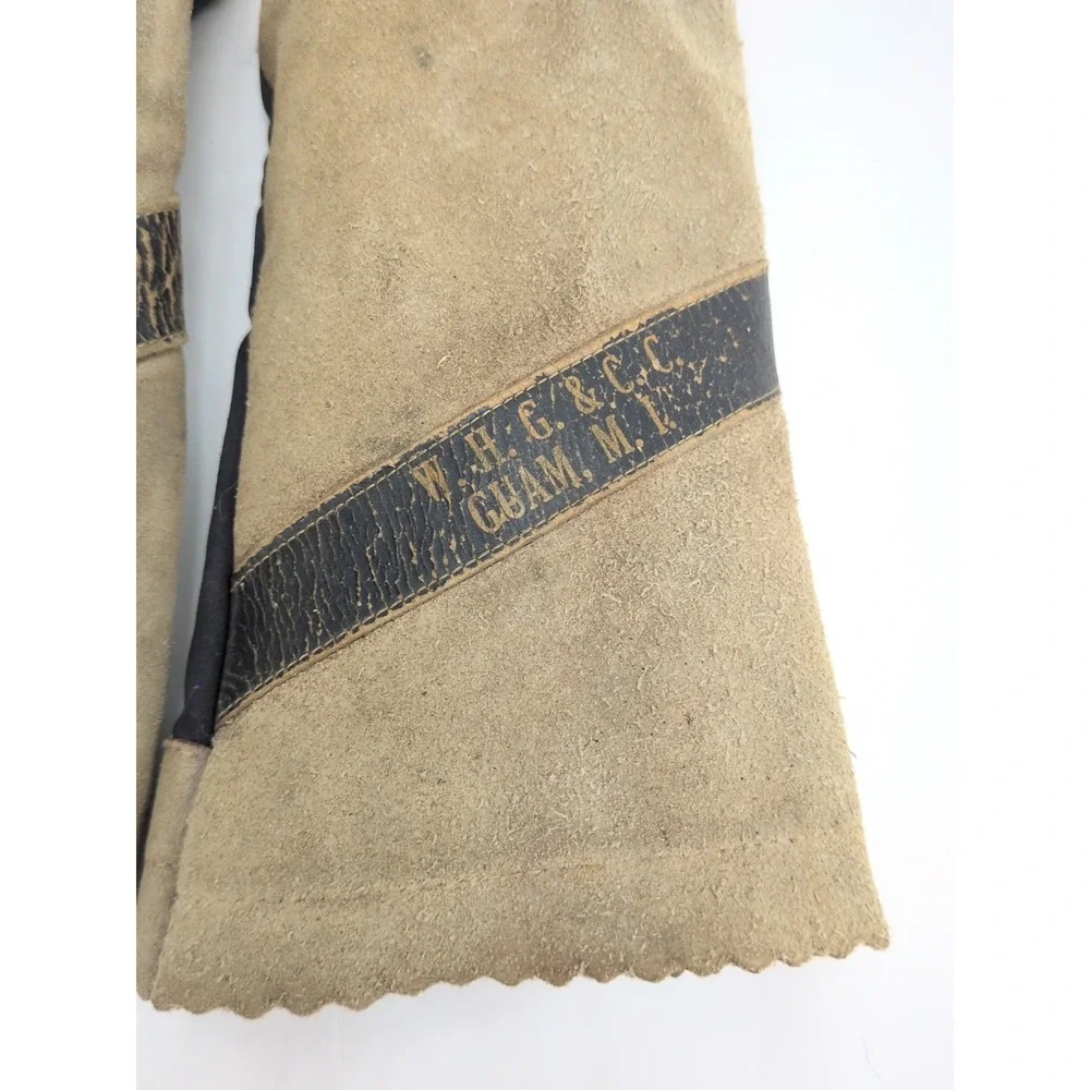 VTG Leather Golf Club Head Covers Guam Spalding Honor Dunlop Balls 3 4 WHG & CC